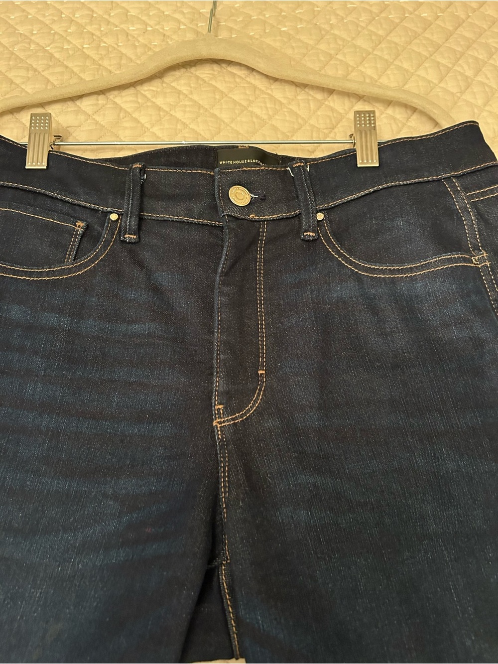 White House Black Market Women’s Slim Straight Dark Indigo Jeans